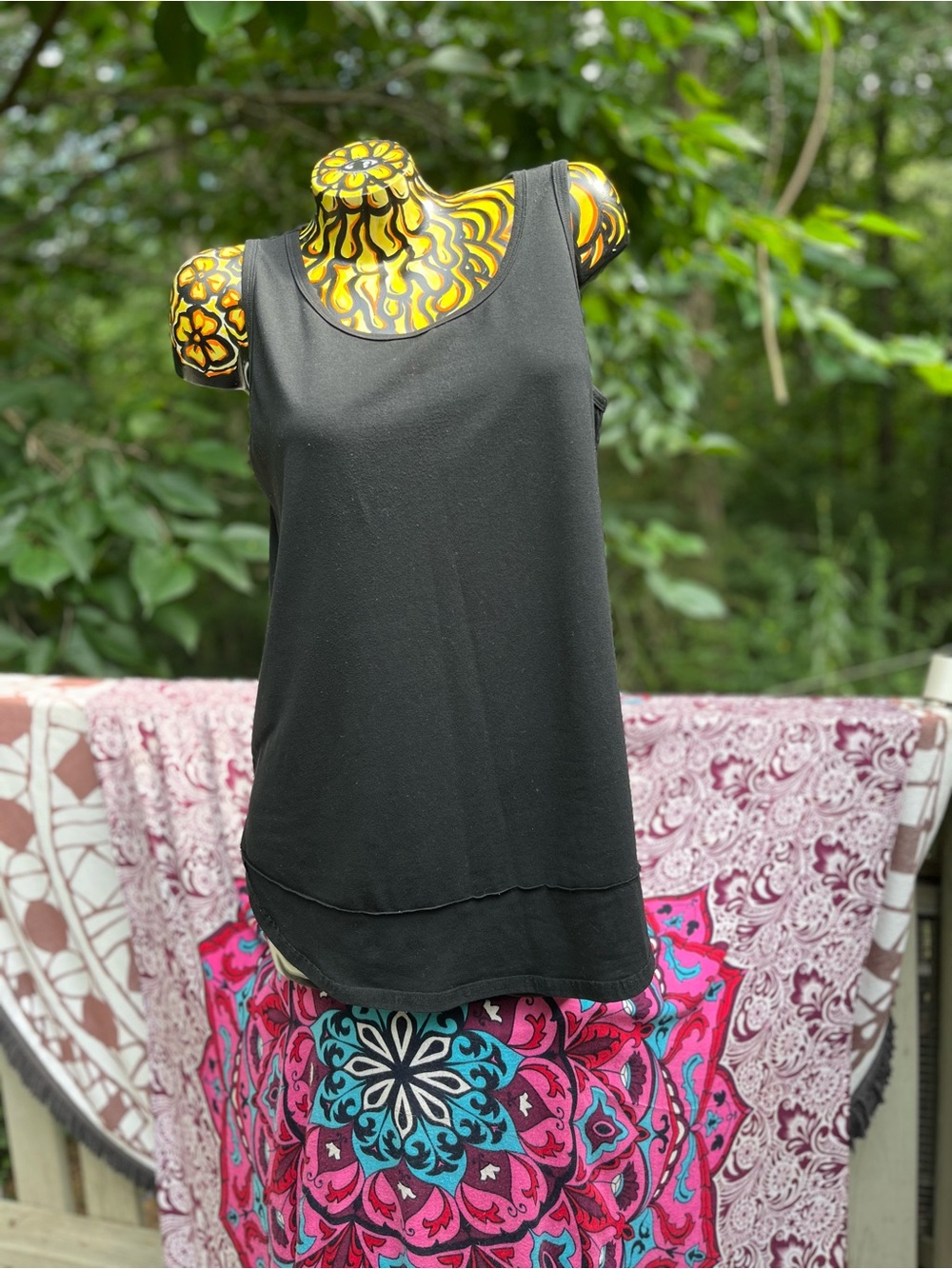 Everyday Black Scoop Neck Tank Top